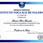 diplôme de yoga